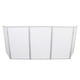 ProX 5 Panel Silver Frame DJ Facade W/ Stainless Quick Release 180 Deg Hinges