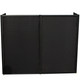 ProX 5 Panel Black Frame DJ Facade W-Stainless Quick Release 180 Deg. Hinges