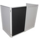 ProX Four Panel Wedding White Frame Collapse and Go DJ Facade, Two Side corner Shelves, Carry Bag, 4xBlack and 4xWhite Scrims
