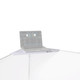 ProX Four Panel Wedding White Frame Collapse and Go DJ Facade, Two Side corner Shelves, Carry Bag, 4xBlack and 4xWhite Scrims
