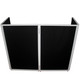 ProX Four Panel Wedding White Frame Collapse and Go DJ Facade, Two Side corner Shelves, Carry Bag, 4xBlack and 4xWhite Scrims