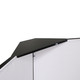ProX Four Panel Party Black Frame Collapse and Go DJ Facade, Two Side corner Shelves, Carry Bag, 4xBlack and 4xWhite Scrims