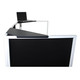 ProX Universal Set of Corner Shelves for DJ Facades Black Finish