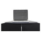 ProX Universal Set of Corner Shelves for DJ Facades Black Finish
