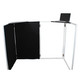 ProX Universal Set of Corner Shelves for DJ Facades Black Finish