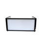 ProX Black Frame 6 Ft. foldable 4 Panel Tabletop DJ Facade Front Board booth with Black and White Scrims and poratble bag