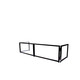 ProX Black Frame 6 Ft. foldable 4 Panel Tabletop DJ Facade Front Board booth with Black and White Scrims and poratble bag