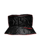 ProX Black Frame 6 Ft. foldable 4 Panel Tabletop DJ Facade Front Board booth with Black and White Scrims and poratble bag