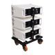 ProX Heavy-Duty Wheel Dolly Fastening System for RCF HDL6A HDL26A Line Array Speakers Holds Up to 6 Cabinets