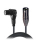 ProX 25FT Mic Cable XLR-F Right Angle to XLR-M