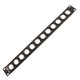 ProX 1U Rack Panel Punched for 12 XLR, Speaker twist connector or Power Connection compatible Connectors