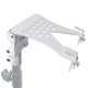 ProX Universal Laptop Tray + VESA Monitor Mounting Bracket fits on Speaker Stand 1-3/8" Pole White