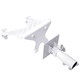 ProX Universal Laptop Tray + VESA Monitor Mounting Bracket fits on Speaker Stand 1-3/8" Pole White