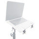 ProX Universal Laptop Tray + VESA Monitor Mounting Bracket fits on Speaker Stand 1-3/8" Pole White