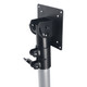 ProX Universal Laptop Tray + VESA Monitor Mounting Bracket fits on Speaker Stand 1-3/8" Pole Black
