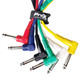ProX 6 PACK of 6-inch Male 1/4" Patch Cables – Assorted Colors 
