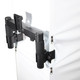 ProX Flex Totem TV - 3 Ft. to 6 Ft. Height Adjustable Totem Stand Incl. TV Mount, Foldable Base Plate and Speaker Stud