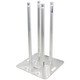 ProX SET OF 2 3.28 Ft. Totem Package Includes a 12in Top Plate, 24in Base Plate and Four 1M F31 Tubes W-White Scrim Cover