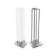 ProX SET OF 2 3.28 Ft. Totem Package Includes a 12in Top Plate, 24in Base Plate and Four 1M F31 Tubes W-White Scrim Cover