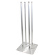 ProX Set of 2 4.92 Ft. Totem Package Includes a 12in Top Plate, 24in Base Plate and Four 1.5m F31 Tubes W-White Scrim Cover