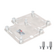 ProX Pair of 12" Aluminum 6mm Truss Top Plate and 1 3/8 Speaker Stud Mount for F34 F32 F31 Conical Square Truss with Connectors