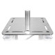 ProX Pair of 12" Aluminum 6mm Truss Top Plate and 1 3/8 Speaker Stud Mount for F34 F32 F31 Conical Square Truss with Connectors