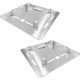 ProX Pack of Two 16" Aluminum 6mm Truss Base Plates for F34 F32 F31 Conical Square Truss with Connectors