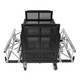 ProX Dolly Cart for Base Plates, Truss, Stage Legs, Cables, and Accessories Holds 8x 30 inch or 10x 24 inch Base Plates