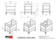 ProX Dolly Cart for Base Plates, Truss, Stage Legs, Cables, and Accessories Holds 8x 30 inch or 10x 24 inch Base Plates