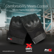 ProX X-GRIPZ Hard Rubber Knuckle Fingerless Gloves - For Truss and Stage Performance