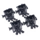 ProX Set of 4 Quick Release Sliding Truss Clamp Mounting Adapters ideal for Fastening Moving Heads