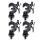 ProX 4 Quick 90 º Folding XPress Trigger Truss Clamp Clamp Moving Head Adapters with Quick Press Trigger Truss 2 in. Black Finish