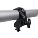 ProX Aluminum Hook Style M10 Clamp with Big Wing Knob for 2" Truss Tube Capacity 45 Lbs. Black Finish