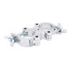 ProX T-C6S Dual Swivel O-Clamp fits 1.5-2.0 in Tube Capacity 660 LBS " Aluminum