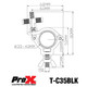 ProX Aluminum Black Mini Clamp Stage Truss Lighting Stand Big Knob fits 1-3/8" to 1-1/2" 35-40mm Tube SWL 165LBS M8 Bolt