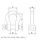 ProX 4 3/4 Ton 3/4" 0.75" Galvanized Screw Pin Anchor U Shackle