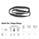 ProX 3 Ft. SpanSet slings truss rigging SteelTex „¢ Round Stage with aircraft steel cable inside - Made in USA