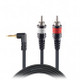 ProX XCP-CMR03 Premium 3ft 3.5mm Mini TRS to Dual RCA Male Y-Cable for Smartphones, Tablets, Laptops, Mixers, DJ Controllers, and Audio Systems