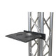 ProX Aluminum Truss Shelf with Dual O-Style Pro Clamps 14"x16" Shelf Space Fit F34 Truss And Bolted 12"Box Truss BLK