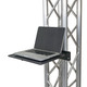 ProX Aluminum Truss Shelf with Dual O-Style Pro Clamps 14"x16" Shelf Space Fit F34 Truss And Bolted 12"Box Truss BLK