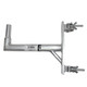 ProX 14" Speaker Mounting Pole Extension with Dual 2" Truss Clamps for F31 F32 F34 Truss " 220 lbs Load Capacity