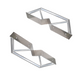 ProX Pair of 8" Center Street Light or Tent Pole Dual Hanging Mount Kit Truss Arm Extension Hexagon Shape 2" OD