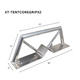 ProX Pair of 8" Center Street Light or Tent Pole Dual Hanging Mount Kit Truss Arm Extension Hexagon Shape 2" OD