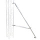 ProX Truss Post Outrigger Brace and Lower Support Bar with Hinged Rubber Feet