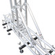 ProX 32 Inch (81.28cm) Single Truss Tube W-Clamp and Hinge on Each End | 2 Inch | 2mm Wall