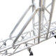 ProX 32 Inch (81.28cm) Single Truss Tube W-Clamp and Hinge on Each End | 2 Inch | 2mm Wall