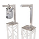 ProX Set of 2 Inverted Lighting Mount Top Plates with 24"H and 16"L, 2" OD Arm
