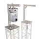 ProX Set of 2 Inverted Lighting Mount Top Plates with 24"H and 16"L, 2" OD Arm