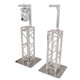 ProX Set of 2 Inverted Lighting Mount Top Plates with 24"H and 16"L, 2" OD Arm