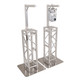 ProX Set of 2 Inverted Lighting Mount Top Plates with 24"H and 16"L, 2" OD Arm